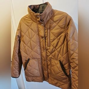Quilted Jacket in Dark Pumpkin.